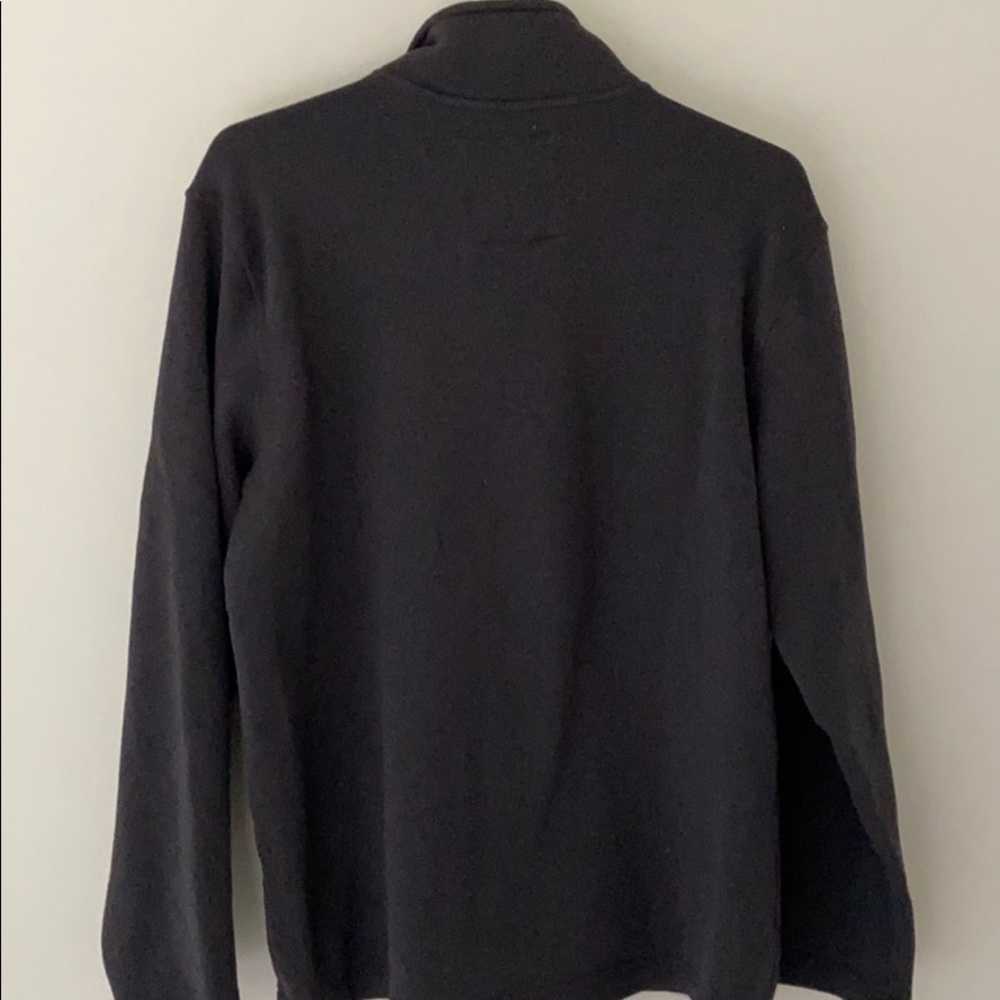Bass Quarter Zip Sweater Deep Gray Size L - Picture 3 of 6